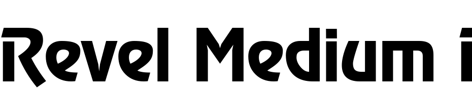 Revel Medium Regular Font Download Free